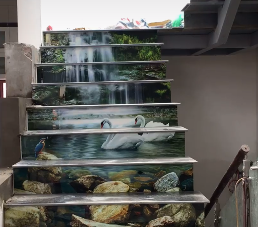 Thi công tấm ốp cầu thang 3D như thế nào? 