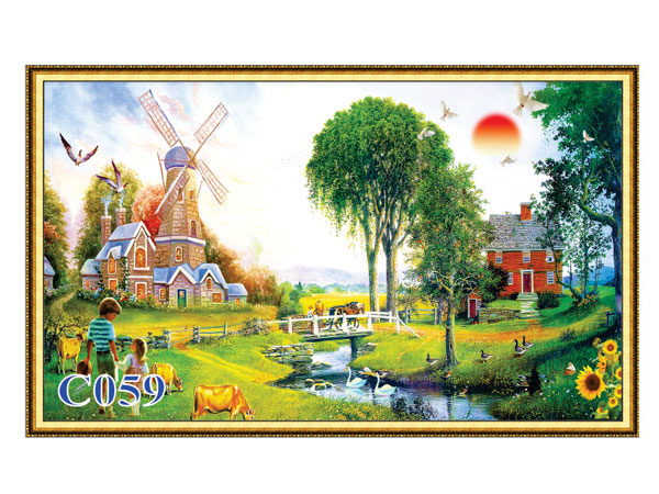 Tranh gạch sơn dầu C-059
