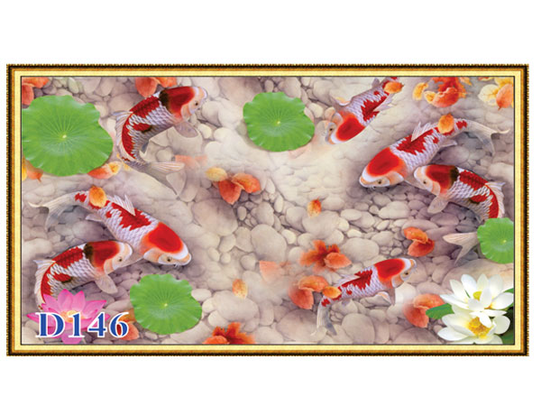 Tranh cửu ngư quần hội D-146