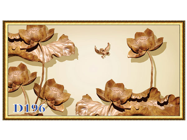 Tranh gạch giả gỗ D-196