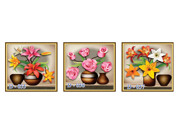 Tranh bộ 3 viên D-055-057