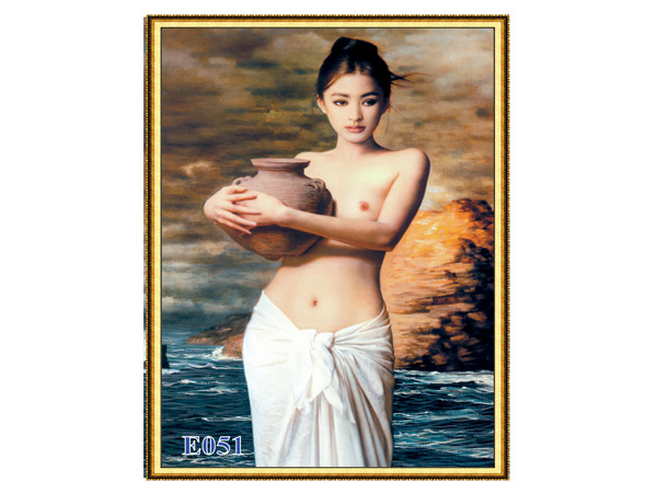 Tranh gạch người mẫu E-051