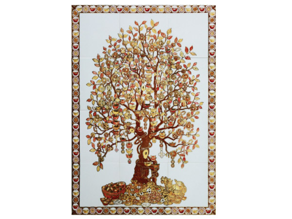 Tranh gạch cây tiền