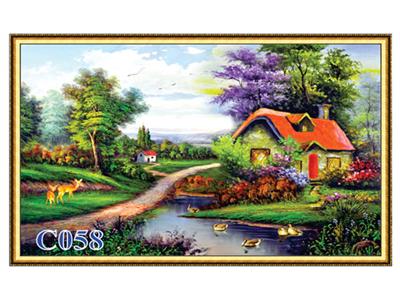 Tranh gạch sơn dầu C-058