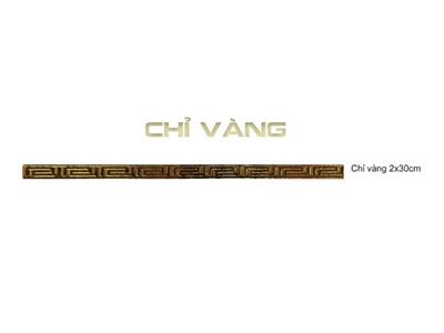 Viền chỉ vàng 2x30