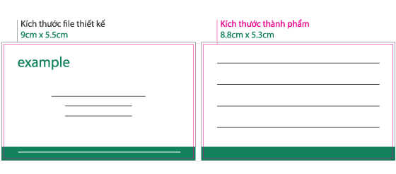 Kích thước in Name Card