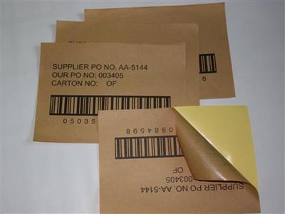 In decal da bò dán nhãn sản phẩm có mã vạch