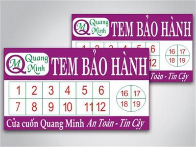In tem bảo hành cho công ty giá rẻ