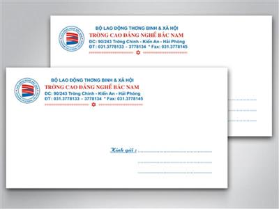 In nhanh phong bì thư khổ nhỏ cho trường học