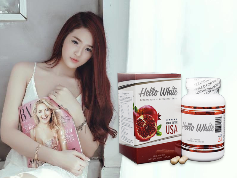 Viên uống trắng da an toàn rạng ngời Hello White 