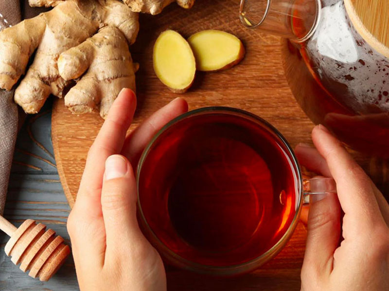 Một ly trà gừng thơm ngon cũng giúp giảm cân khá tốt