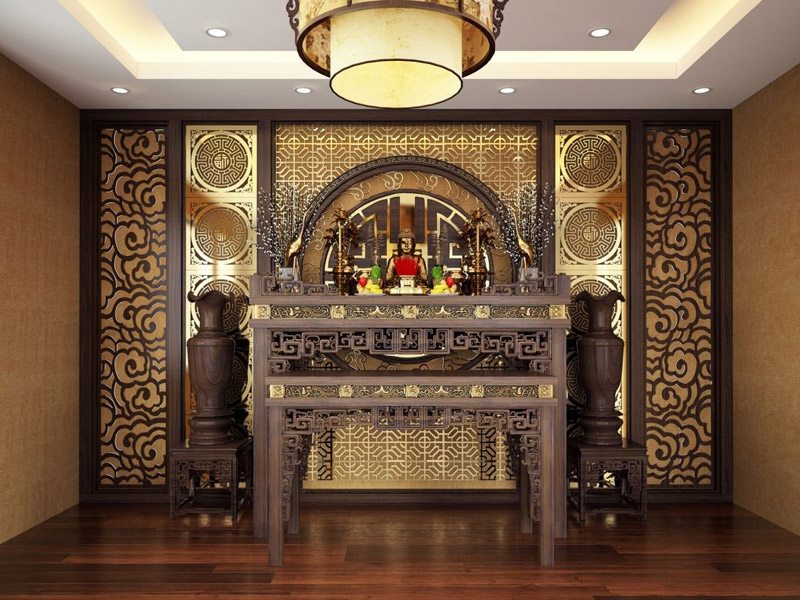 Lưu ý khi thiết kế phòng thờ Phật tại gia đình phù hợp thế giới tâm linh