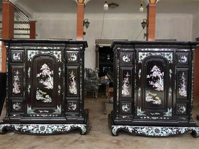 Tủ thờ đẹp cẩn ốc xà cừ BTVTT-06