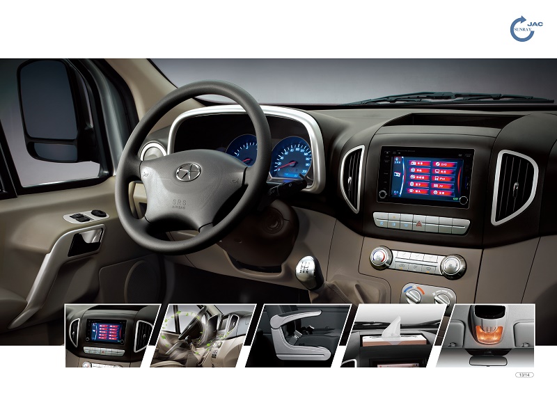 nội thất của Jac 16 chỗ M628