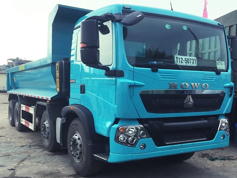 Xe ben Howo 4 chân cabin T5G 340HP 2