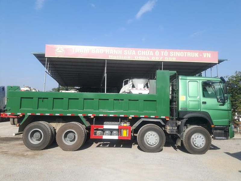 CƠ BẢN XE BEN HOWO 4 CHÂN THÙNG VUÔNG 4