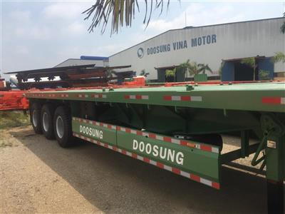 Sơ mi rơ mooc sàn Doosung 40 feet, 3 trục