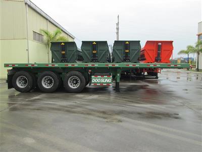 Sơ mi rơ mooc sàn 9m 3 trục Doosung dài 9m