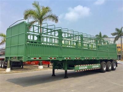 Sơ mi rơ mooc 3 trục, khung mui Doosung 12,4m tải trọng 31, 32, 33 tấn