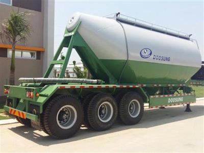 Sơ mi rơ mooc bồn chở xi măng rời Doosung 3 rốn