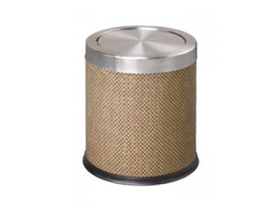 Thùng rác tròn bọc vải nắp bập bênh A36-H202