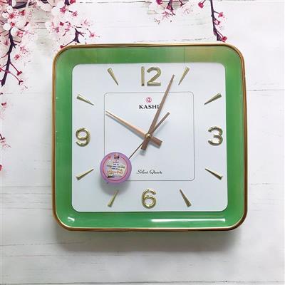 Đồng hồ treo tường Kashi K209 vành xanh lá cây