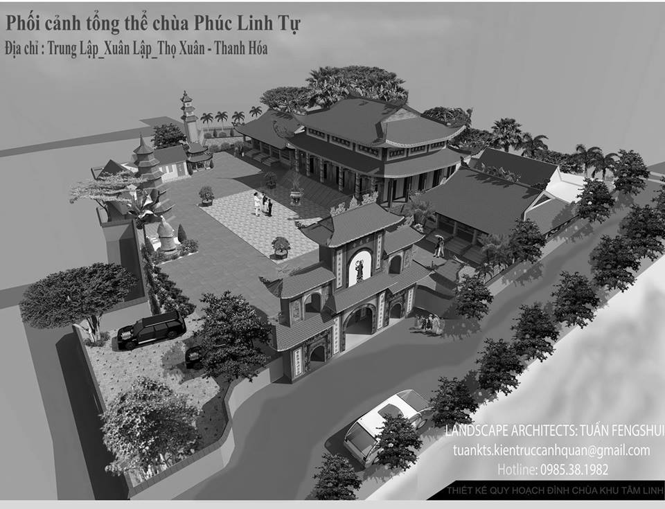 Thiết kế thi công khuôn viên Đình - Chùa - Đền thờ 4