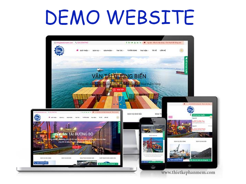 Bản Demo web Kinh doanh vận tải - Kho bãi - Xuất nhập khẩu