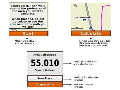 Hướng dẫn đo diện tích đất bằng máy GPS Garmin