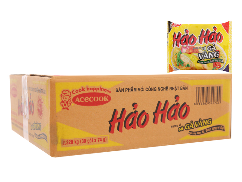  Thùng mì gói Hảo Hảo vị Gà vàng (30 Gói/Thùng) 
