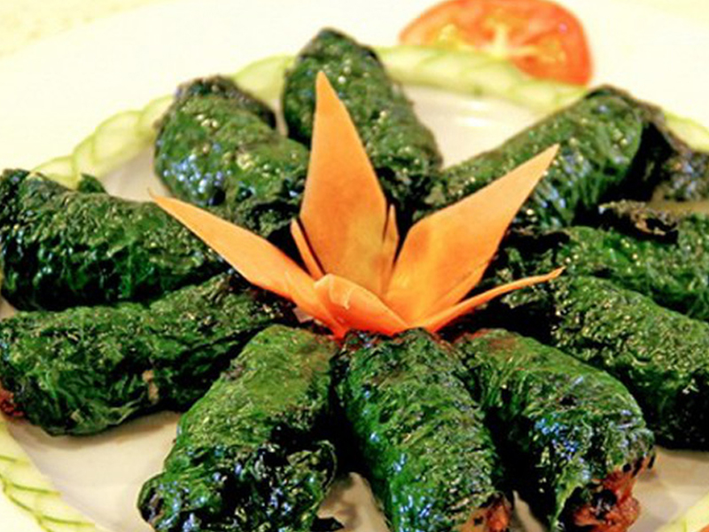 Món chả lá lốt thơm ngon