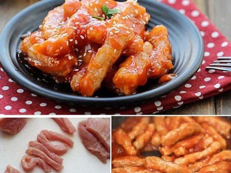Cách làm thịt thăn sốt chua ngọt thơm ngon hấp dẫn