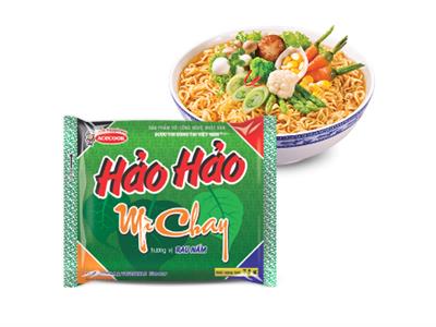 Thùng mì gói Hảo Hảo mỳ chay hương vị rau nấm (30 Gói/Thùng)