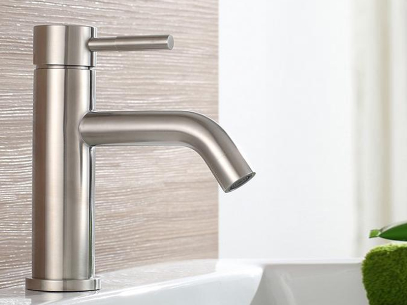 Vòi lavabo lạnh Inox SUS 304 EL-T018 (Trắng vàng) 1