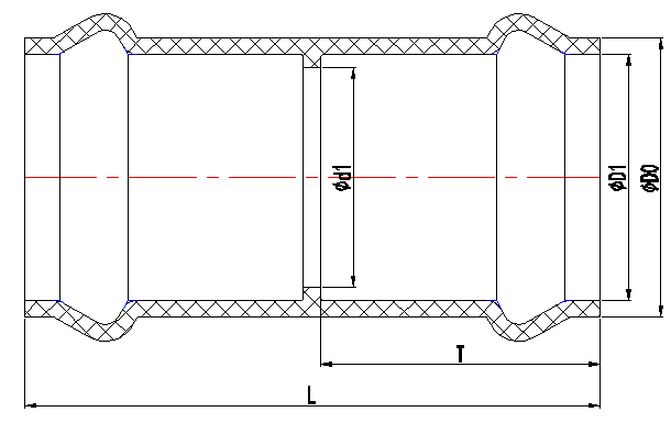 Nối thẳng uPVC EE đúc gioăng