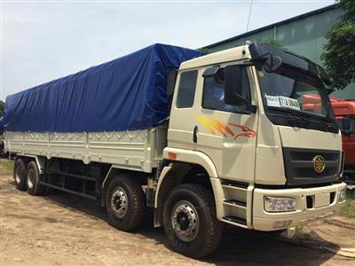 Xe tải thùng mui bạt Faw 4 chân 310hp