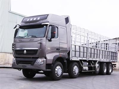 Xe tải thùng Howo 5 chân 21,5 tấn cabin A7