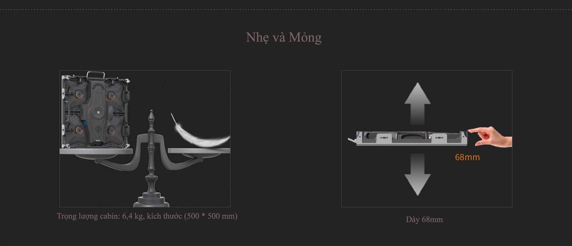 Màn hình LED sự kiện dòng Wing của hãng Esdled 2