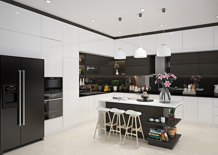 Ý tưởng thiết kế phòng bếp hiện đại cho nhà chung cư 1