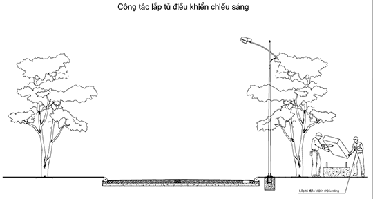 Giải pháp tổ chức thi công hệ thống chiếu sáng công cộng 1