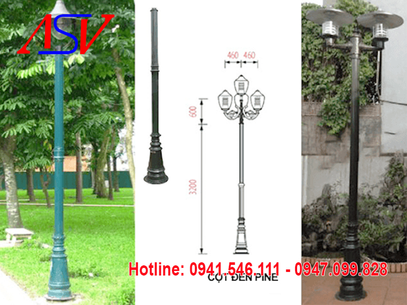 Cột đèn sân vườn Pine 