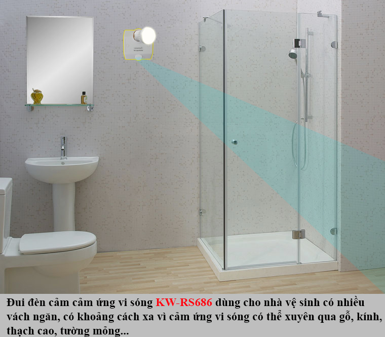 Đui đèn cảm ứng Kawasan
