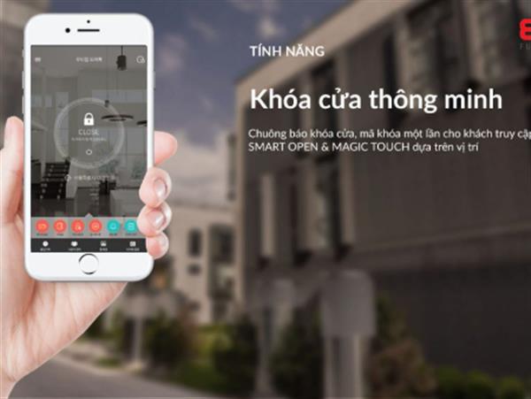 Khóa cửa thông minh kết hợp với Smart phone