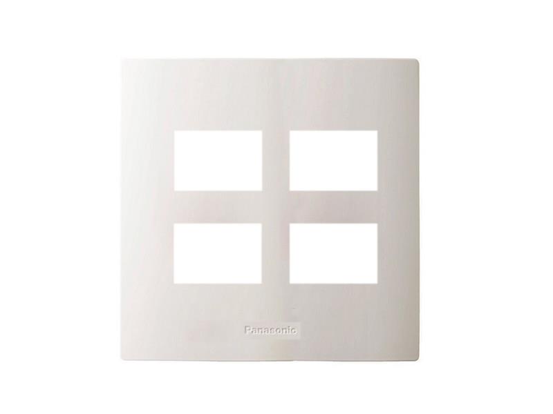 Mặt góc vuông dùng cho 4 thiết bị PANASONIC WZV7844W