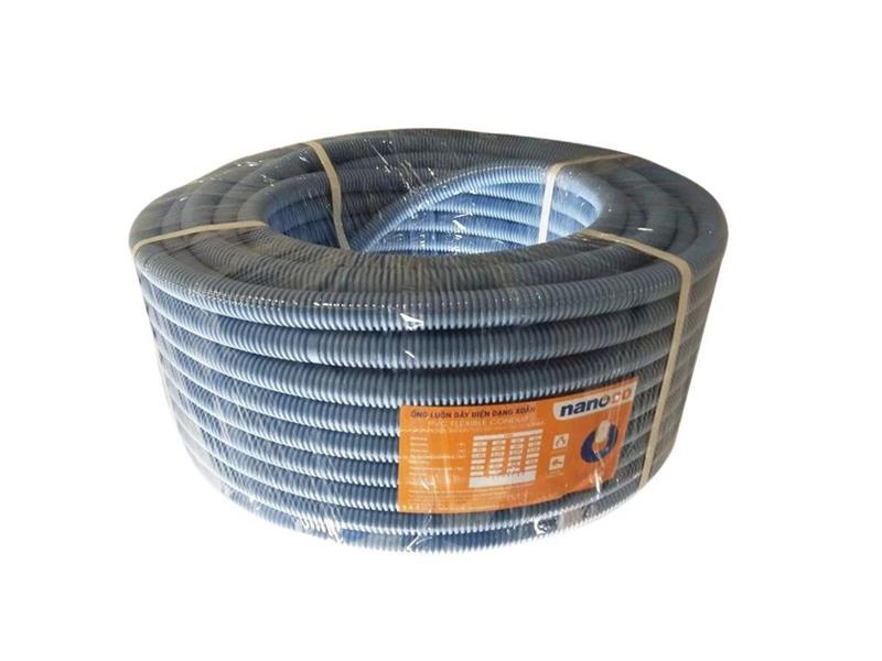 Ống luồn PVC dạng xoắn Ø20mm FRG20G Nanoco