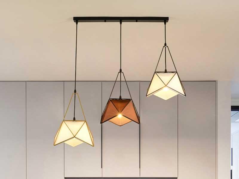 Đèn thả trang trí kim cương kiểu mới