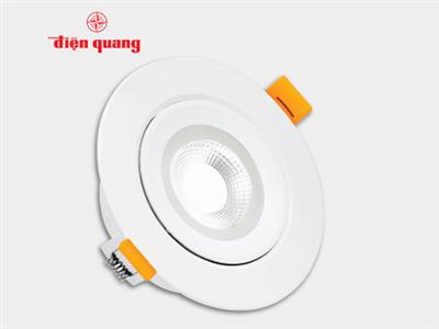 Bộ đèn LED downlight Điện Quang ĐQ LRD10 11765 120 (11W daylight, tròn, 4.7inch)