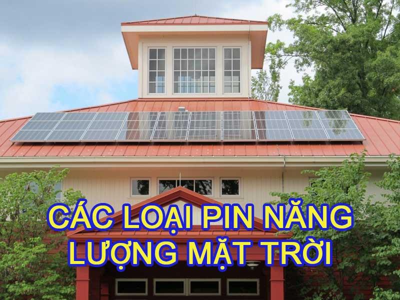 Các loại pin năng lượng mặt trời