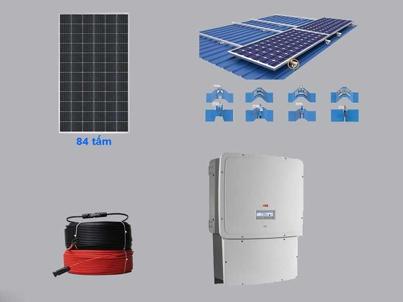 Hệ thống điện mặt trời 30.66KWP 3 PHA