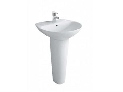 Chậu lavabo Inax L-288V/L-288VD treo tường chân dài